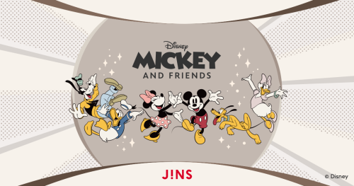在"JINS/Disney型号"2024年自新作品眼睛服装3月7日星期四起更源源地登场！